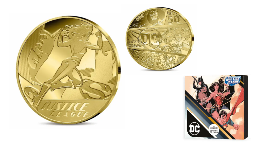 Coffret 50€ Euros Or Gold 999/1000 DC Comics 2025 1/4 OZ