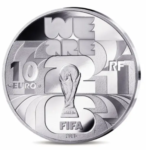 Coffret 10€ Euros Argent BE Proof 999/1000 Fifa Cup 2026
