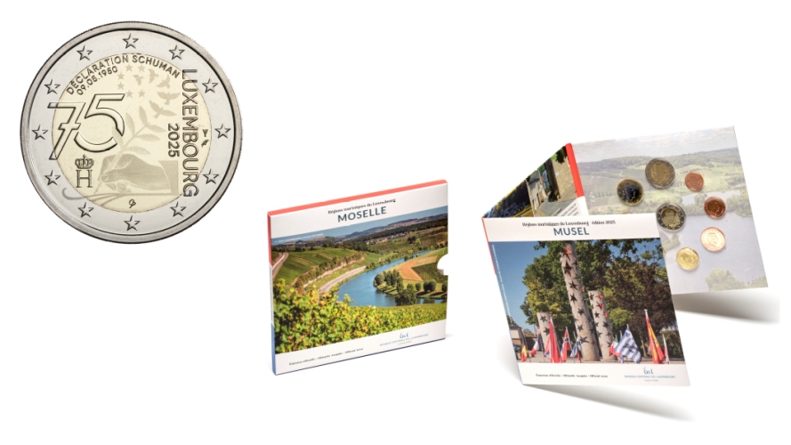 Coffret BU Luxembourg 2025 - 8 pièces + 2€ Commémorative Schuman Version PHOTO
