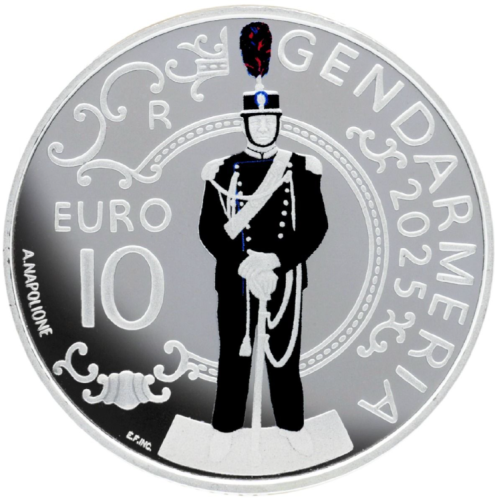 Coffret 10€ Euros Argent 925/1000 Saint Marin 2025 - Gendarmeria