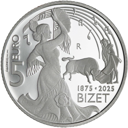 Coffret 5€ Euros Argent 925/1000 Saint Marin 2025 - Georges Bizet