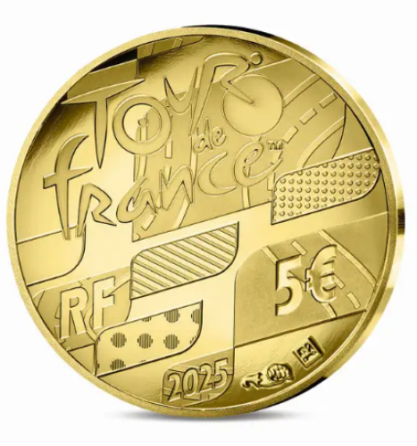 Coffret 5€ Euros Or Gold 999/1000 Tour de France 2025 - 1/2g