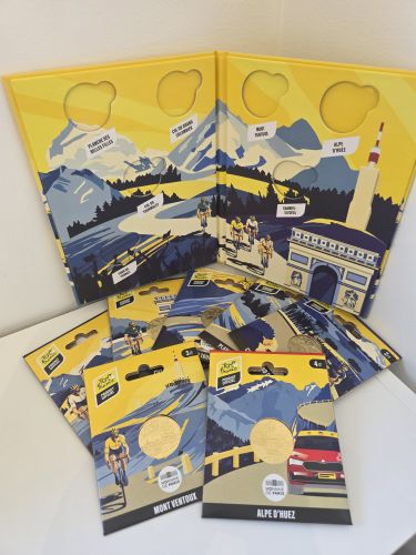 Jeux complet Album + 7 Mini Médailles Monnaie de Paris 2025 Tour de France