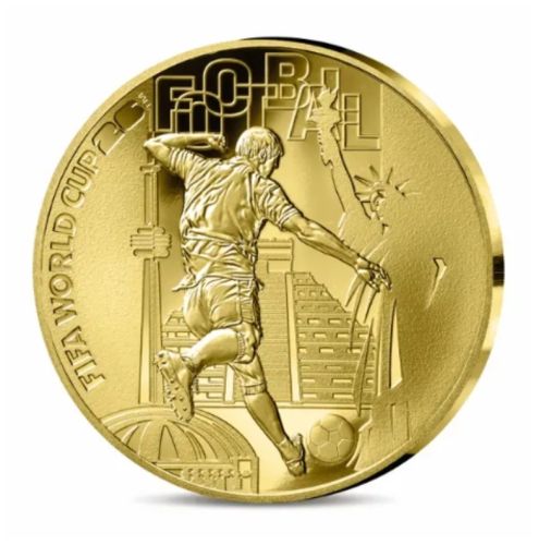 Coffret 50€ Euros Or Gold 999/1000 Fifa Cup 2026 - 1/4 Oz