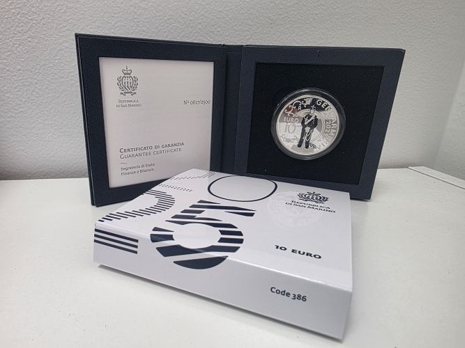Coffret 10€ Euros Argent 925/1000 Saint Marin 2025 Gendarmerie