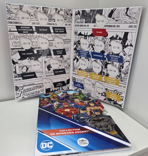 Album pour Serie 18 * 10€ Argent DC Comics 2025
