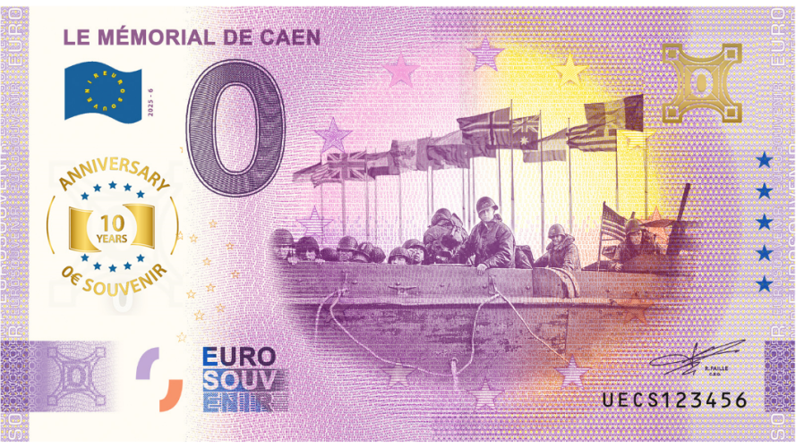 Mémorial de Caen Barge Drapeau - 10Th ANNIVERSARY