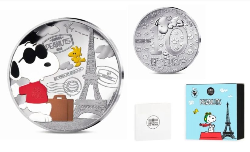 Coffret 10€ Euros Argent 999/1000 Snoopy Peanuts 2025 Classic