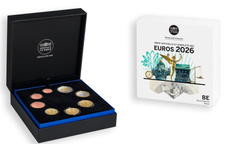 Série Euros BE Proof France 2026 - 8 Pièces 1 centime à 2€