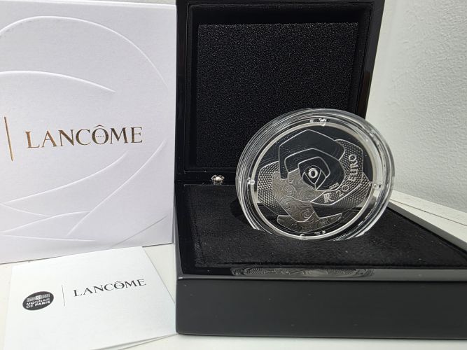 Coffret 20€ Euros Argent 999/1000 France Lancôme 2025 1 Oz Haut Relief