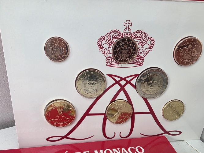 Coffret Serie Euros BU Monaco 2025 - 8 pièces 1 et 2€ Nouvelles Faces Albert