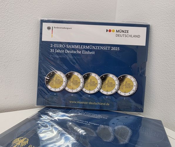 Coincard BE 2€ Euros Commémorative Allemagne 2025 "35J D. Einheit"