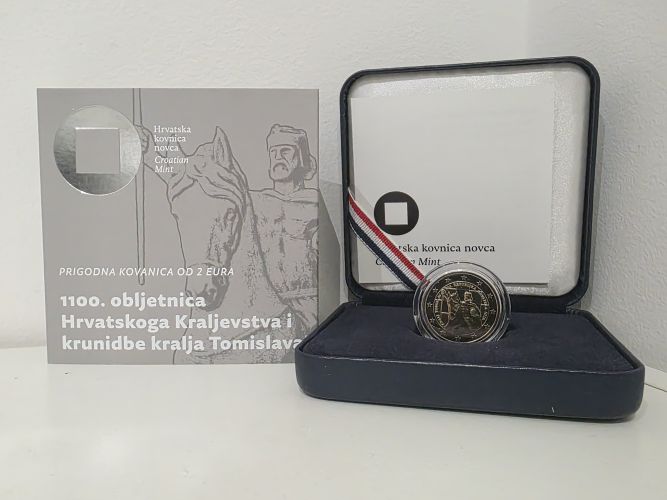 Coffret BE Proof 2€ Euros Commémorative Croatie 2025 Roi Tomislav