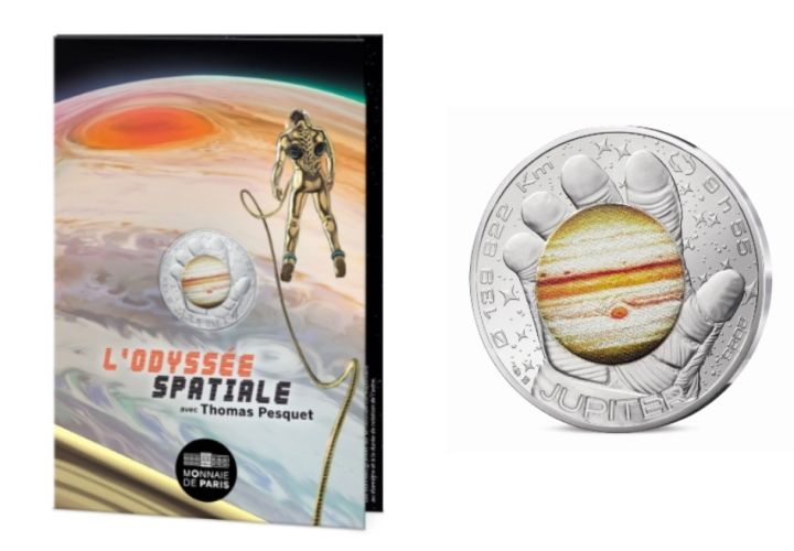 Cartelette 10€ Argent 2025 - 333/1000 Thomas Pesquet JUPITER