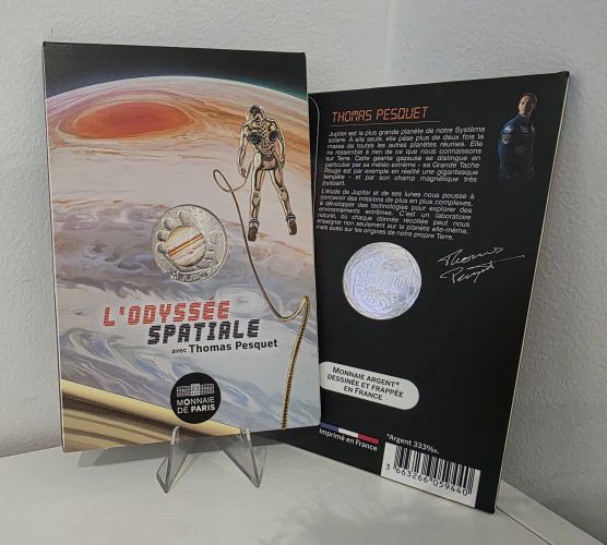Cartelette 10€ Argent 2025 - 333/1000 Thomas Pesquet JUPITER