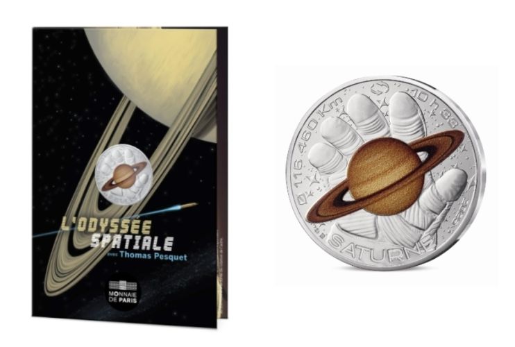 Cartelette 10€ Argent 2025 - 333/1000 Thomas Pesquet SATURNE