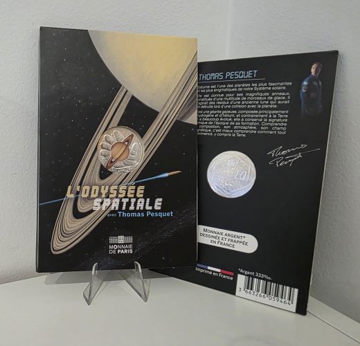 Cartelette 10€ Argent 2025 - 333/1000 Thomas Pesquet SATURNE