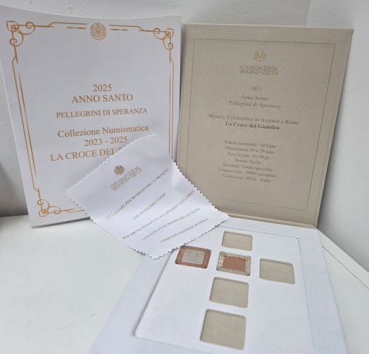 Coffret 2 x 10€ Euros Vatican 2023 Anno Santo Croce Giubileo