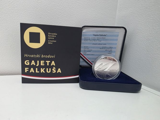 Coffret 6€ Euros Argent 999/1000 Croatie 2025 - Gajeta Falkusa 2 Oz