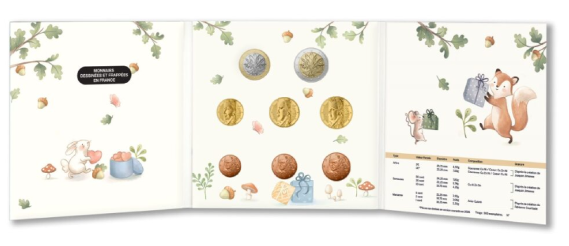 Coffret Euros France 2026 Naissance BU - 1 centimes à 2€