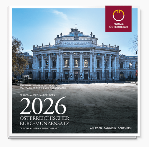 Coffret BU Euros Autriche 2026 - 8 pièces 1 centimes à 2€