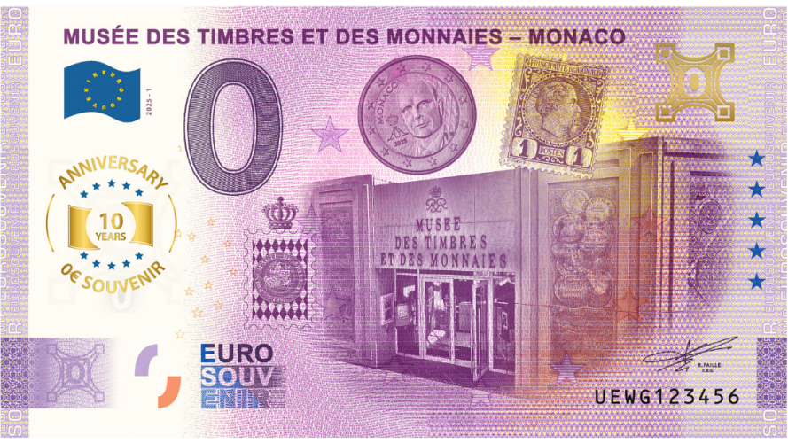 Musée Timbres Monnaies Monaco - 10Th ANNIVERSARY