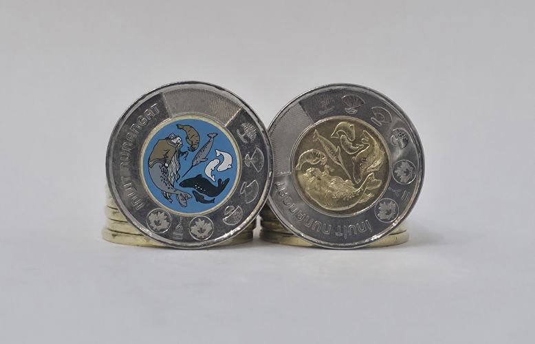 Lot 2 x 2 Dollars Canada 2024 Inuit Classic + Color UNC