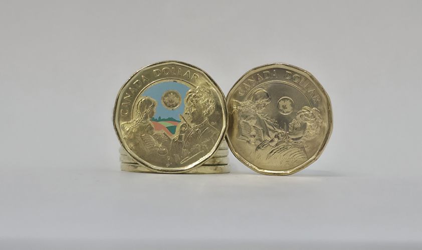 Lot 2 x 1$ Dollar Commémorative Canada 2024 Montgomery Classic + Color