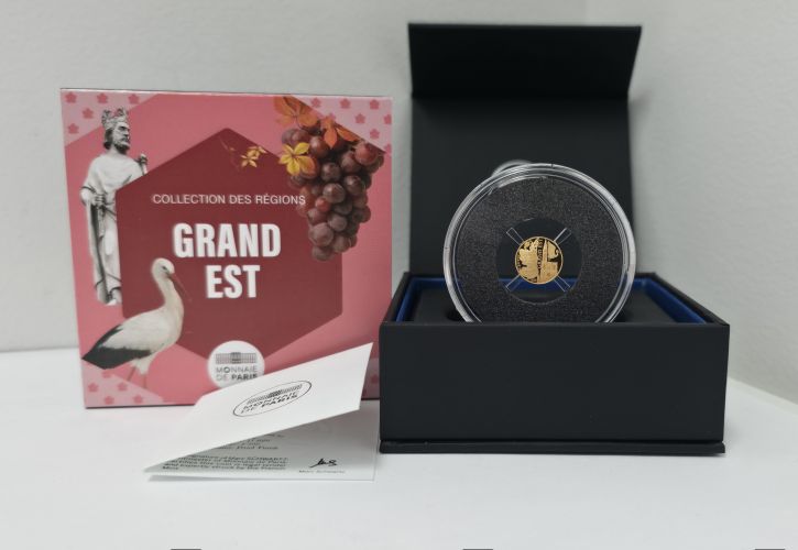Coffret 5€ Euros Or France 999/1000 - 2026 Region GRAND EST