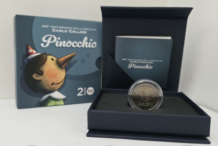 Coffret BE Poli Inversé 2€ Euros Commémorative Italie 2026 Pinocchio