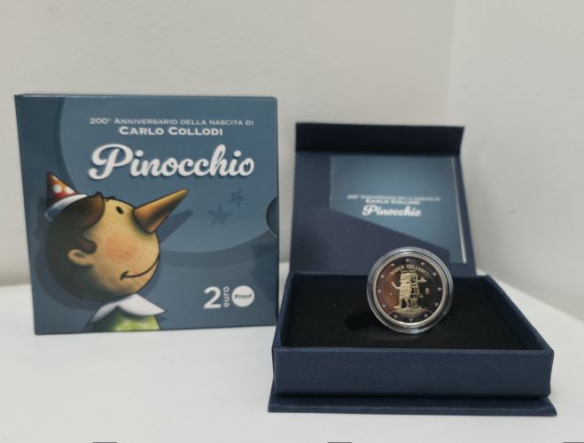 Coffret BE 2€ Euros Commémorative Italie 2026 Pinocchio