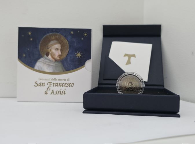 Coffret 2€ Euros BE Poli Inversé Commémorative Italie 2026 Assisi
