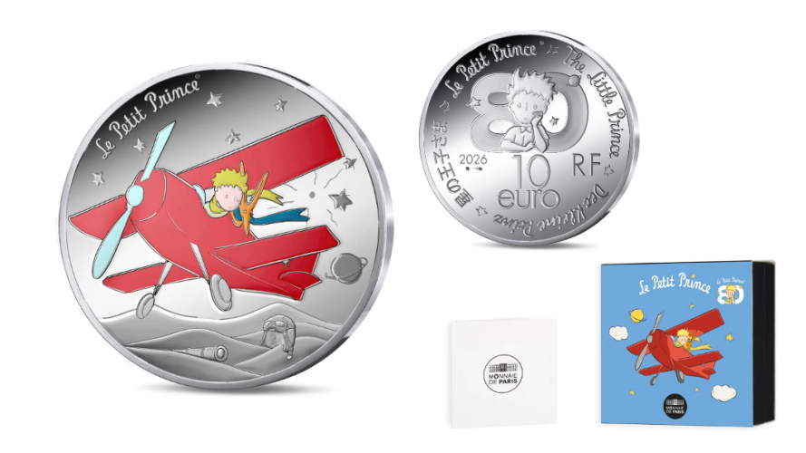 Coffret 10€ Argent Silver 999/1000 France 2026 Petit Prince Avion