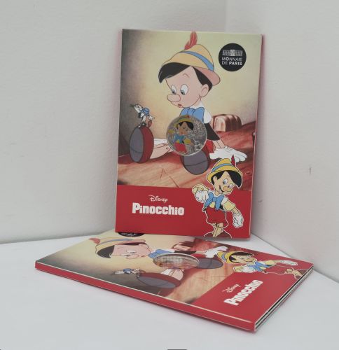 Cartelette 10€ Euros Argent France 333/1000 - Disney 2025 Pinocchio