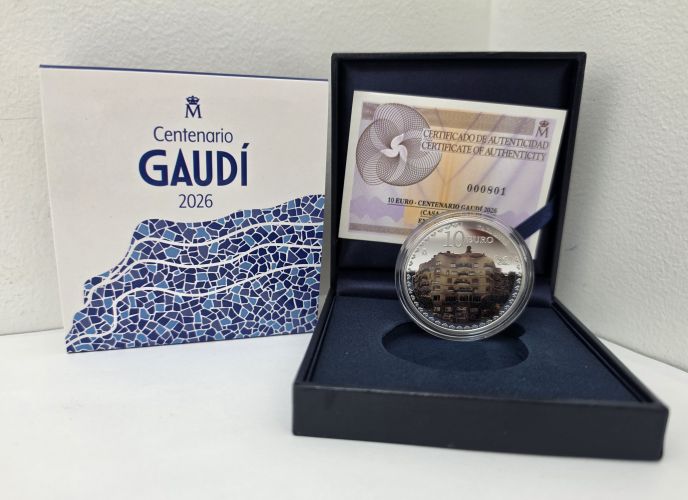 Coffret 10€ Euros Argent 925/1000 Espagne 2026 GAUDI Casa Batllo