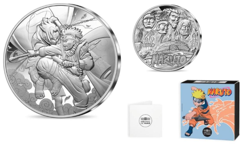 Coffret 10€ Euros Argent 999/1000 Naruto 2023
