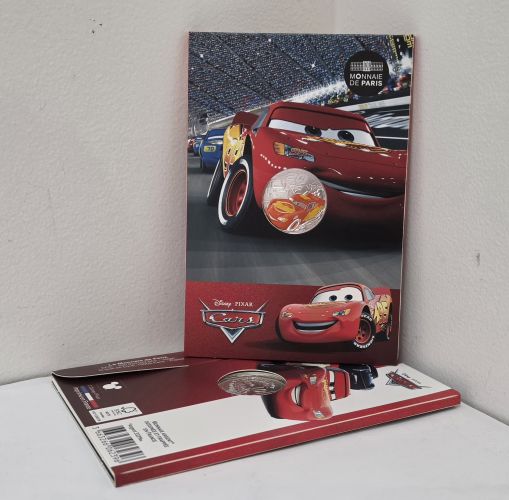 Cartelette10€ Euros Argent France 333/1000 - Disney 2026 Cars
