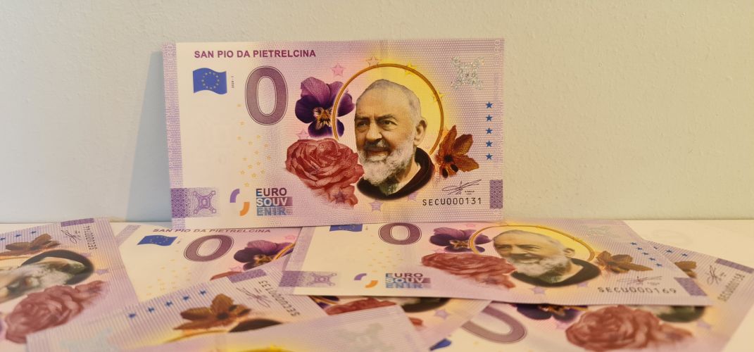 Billet Souvenir Italie 2020 San Pio Pietrelcina Edition Speciale COLOR