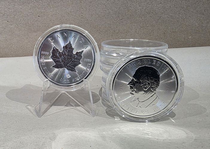 1 Once Argent 999/1000 Canada Maple Leaf 2025