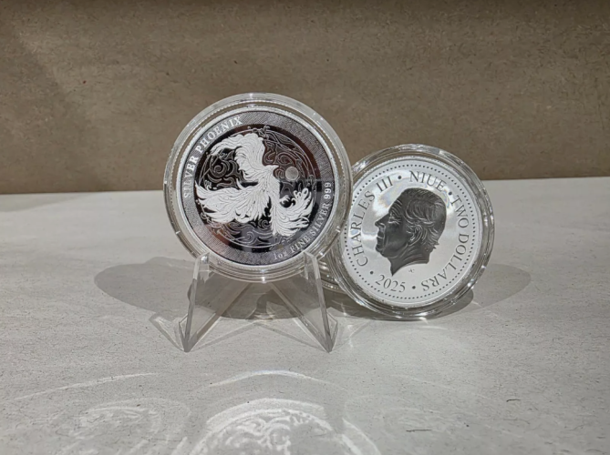 1 Once Oz Argent Silver 2025 - 999/1000 - Phoenix - Niue