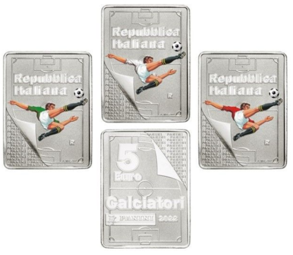 Coffret 3 x 5€ Euros Italie 2022 Argent 925/1000 Triptique Panini