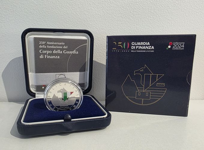 Coffret 5€ Euros Argent Proof 925/1000 Italie 2024 Guardia