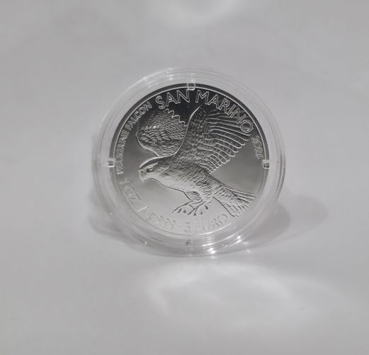 1 Once Argent 999/1000 - 5 Euros Saint Marin Faucon Pelerin 2026