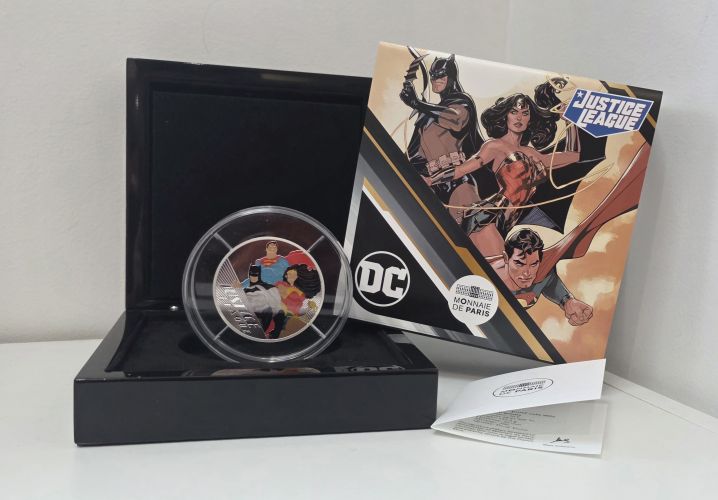 Coffret 50€ Euros Argent 999/1000 DC Comics Justice League 2025 5 OZ