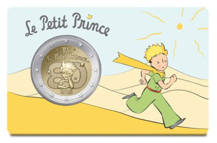 Coincard 2€ Euros Commémorative France 2026 Petit Prince DESERT