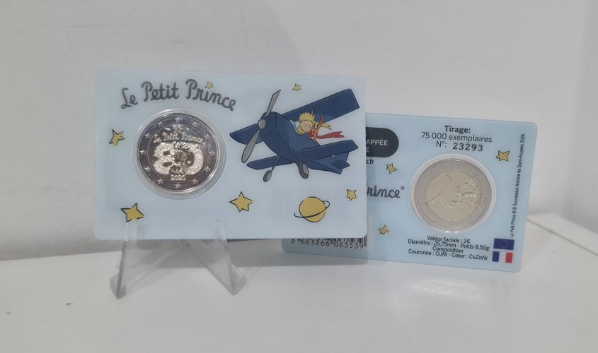Coincard 2€ Euros Commémorative France 2026 Petit Prince AVION