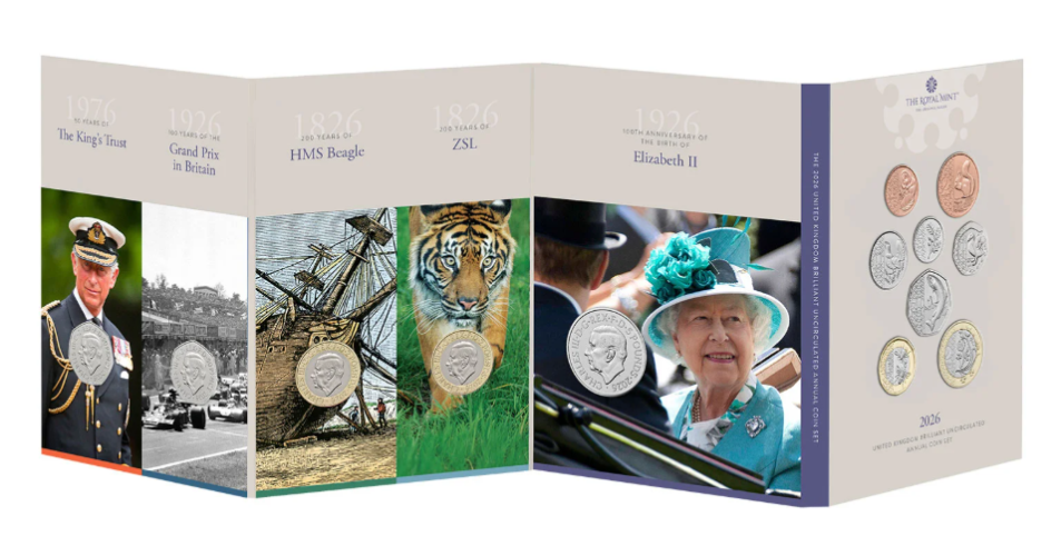 Coffret BU Annuel UK Royaume Uni Pounds 2026 - 13 Pièces