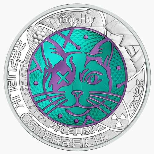 Coffret 25€ Euros Autriche Argent 900 Niobium 2026 ''Quantum Physics''