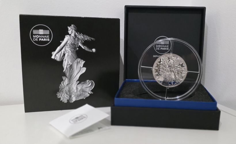 Coffret 25€ Euros Argent 999/1000 Mercanti Jimenez 2024 Lady Liberty 2 Oz