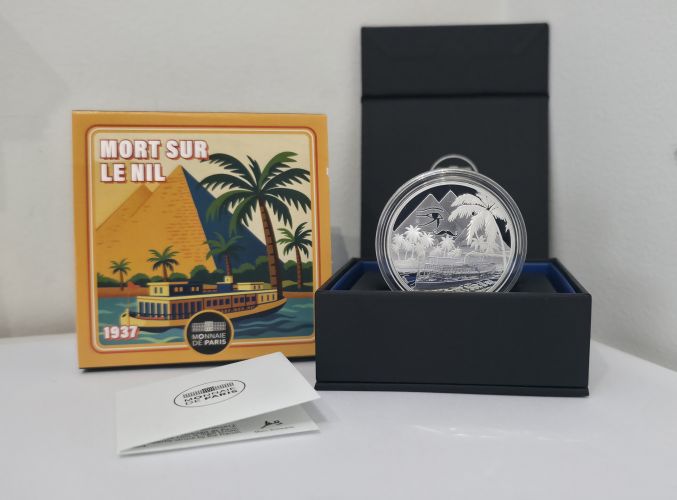 Coffret 10€ Argent 999/1000 Agatha Christie 2026 Mort sur le Nil